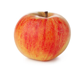 Ripe red apple isolated on white background