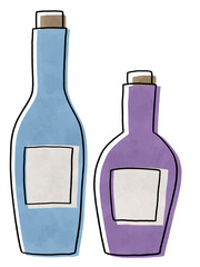 おしゃれなお酒の瓶