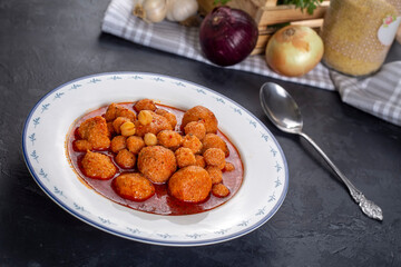 Traditional delicious Turkish foods; Bulgur soup (Anali Kizli, icli kofte)