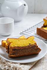 Spiku or Lapis Surabaya traditional cake from Indonesia