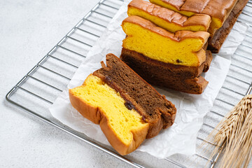 Spiku or Lapis Surabaya traditional cake from Indonesia