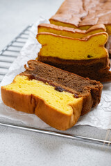 Spiku or Lapis Surabaya traditional cake from Indonesia