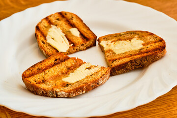 Czech bread with melting butter