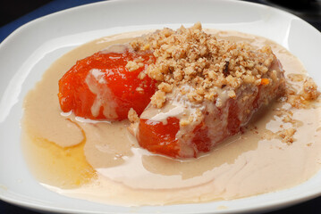 Turkish style walnut pumpkin dessert