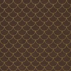 Metallic Gold Pattern on Leather Texture Background, Digital Paper