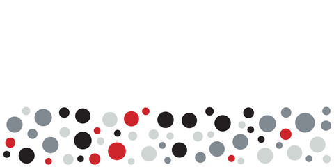 Red black grey dot pattern abstract on white background for presentation design template