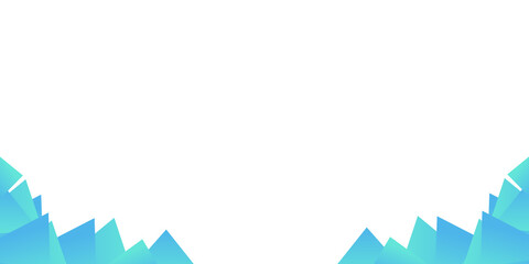 Blue green tosca abstract presentation background with geometric triangle for business and corporate