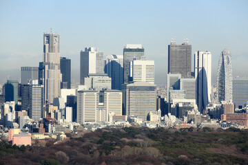 Obraz premium 西新宿ビル群