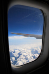飛行機窓風景