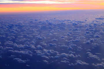 Fototapeta na wymiar 日没の雲海