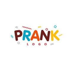 Prank logo letter colored