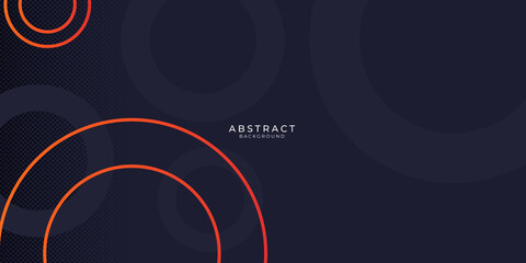 Modern orange black abstract presentation background with business design template for banner vector illustration