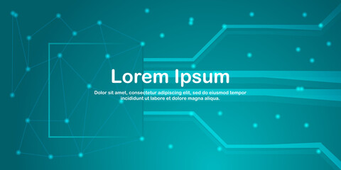 Modern Technology Vector Illustration with Bokeh Backround