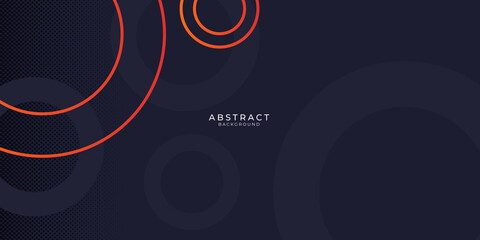 Modern orange black abstract presentation background with business design template for banner vector illustration