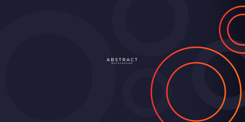 Modern orange blue black abstract presentation background with copy space