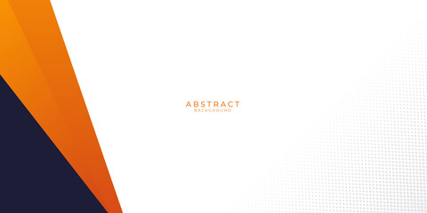 Modern orange yellow black abstract presentation background banner