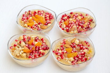 Traditional delicious Turkish dessert; Ashura (Asure)