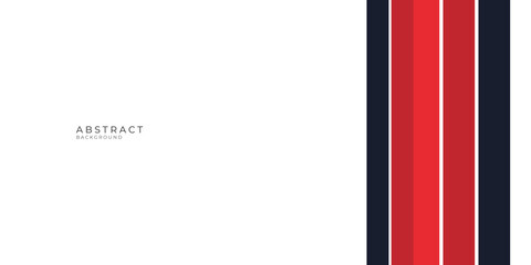 Modern blue red black presentation background on white background with arrow border