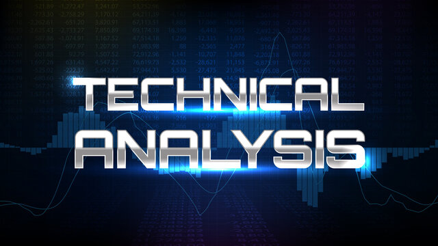 abstract background of technical analysis trading stock market MACD indicator technical analysis graph