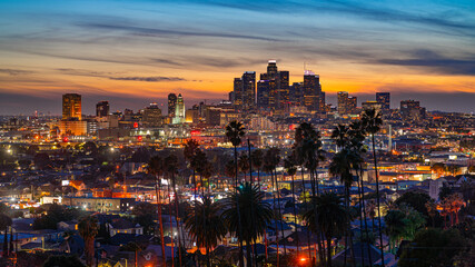 View of evening Los Angeles