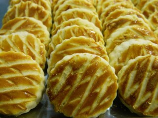 Deliciosas pastas de té recién hechas