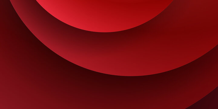 Geometric Red Circle Background 