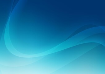 Dark BLUE vector background with curved circles.
