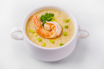 Steamed eggs with shrimp