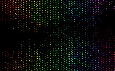 Dark Multicolor, Rainbow vector backdrop with dots.