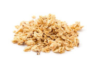 Hafermüsli mit Leinsamen und Mandeln