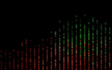 Dark Multicolor, Rainbow vector template with repeated sticks.