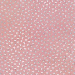 Silver Metallic Pattern on Vintage Rose Background, Digital Paper