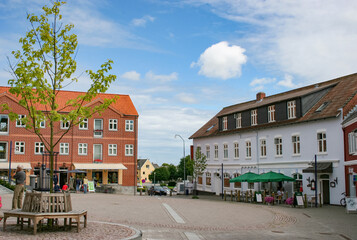Fototapeta na wymiar Old town square in Denmark