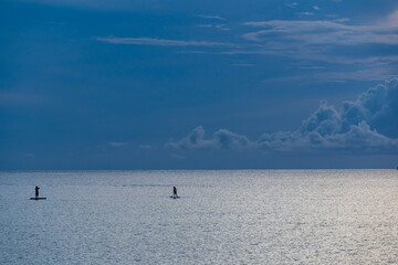西表島 朝焼け SUP