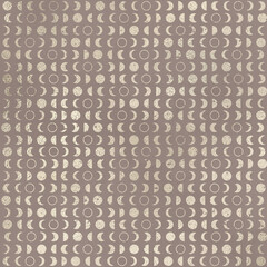 Champagne Gold Metallic Pattern on Vintage Taupe Background, Digital Paper
