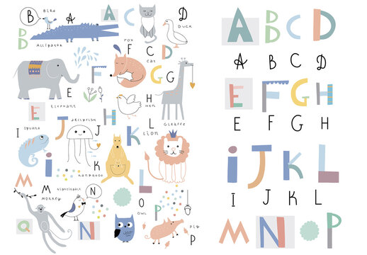 Zoo Alphabet Poster Layout