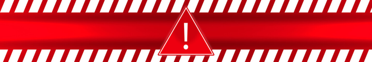 exclamation mark in triangle frame attention caution danger sign and warning line hazard warnings to attract attention