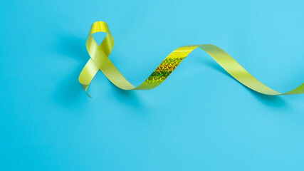 Gold ribbon, Sarcoma Awareness, Bone cancer, childhood cancer awareness, World Suicide Prevention...