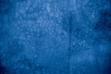Old wall pattern texture cement blue dark abstract  blue color design are light with black gradient background.