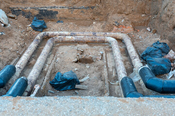 Repair of Central heating pipes in Russia