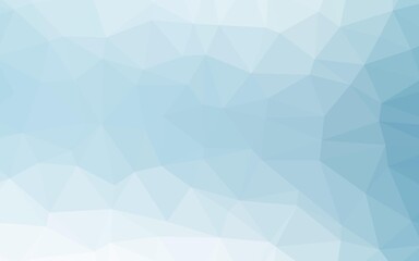 Light BLUE vector triangle mosaic template.