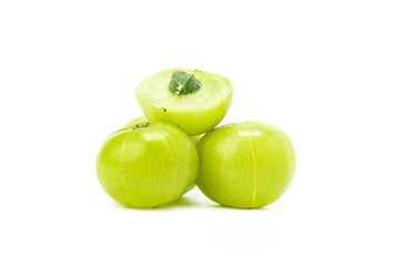 Indian gooseberry or Emblic myrabolan Asian local and high vitamin c fruit