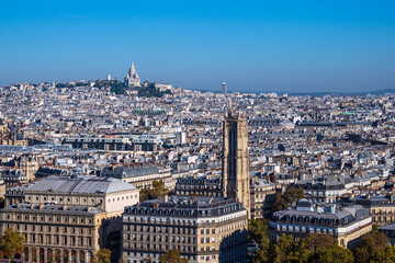 Fototapeta na wymiar Blick auf die Basilika Sacre-Coeur in Paris, Frankreich