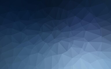 Light BLUE vector shining triangular template.