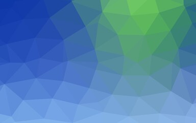 Light Blue, Green vector abstract polygonal cover.