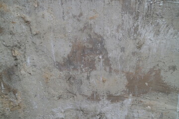 Grey tone empty grunge dirty brush stroke concrete wall. Abstract background.