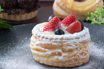 Multiple desserts on a plate