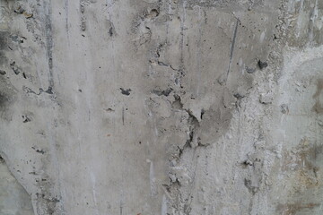 Grey tone empty grunge dirty brush stroke concrete wall. Abstract background.