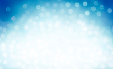 Christmas and New Year holidays blurred blue sparkles background, abstract background with bokeh...