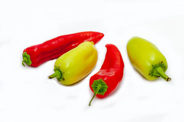 red and green peppers